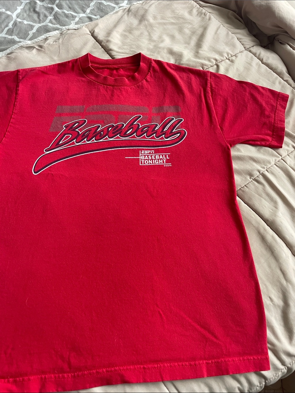 Gildan Red 'Baseball' Graphic Tee